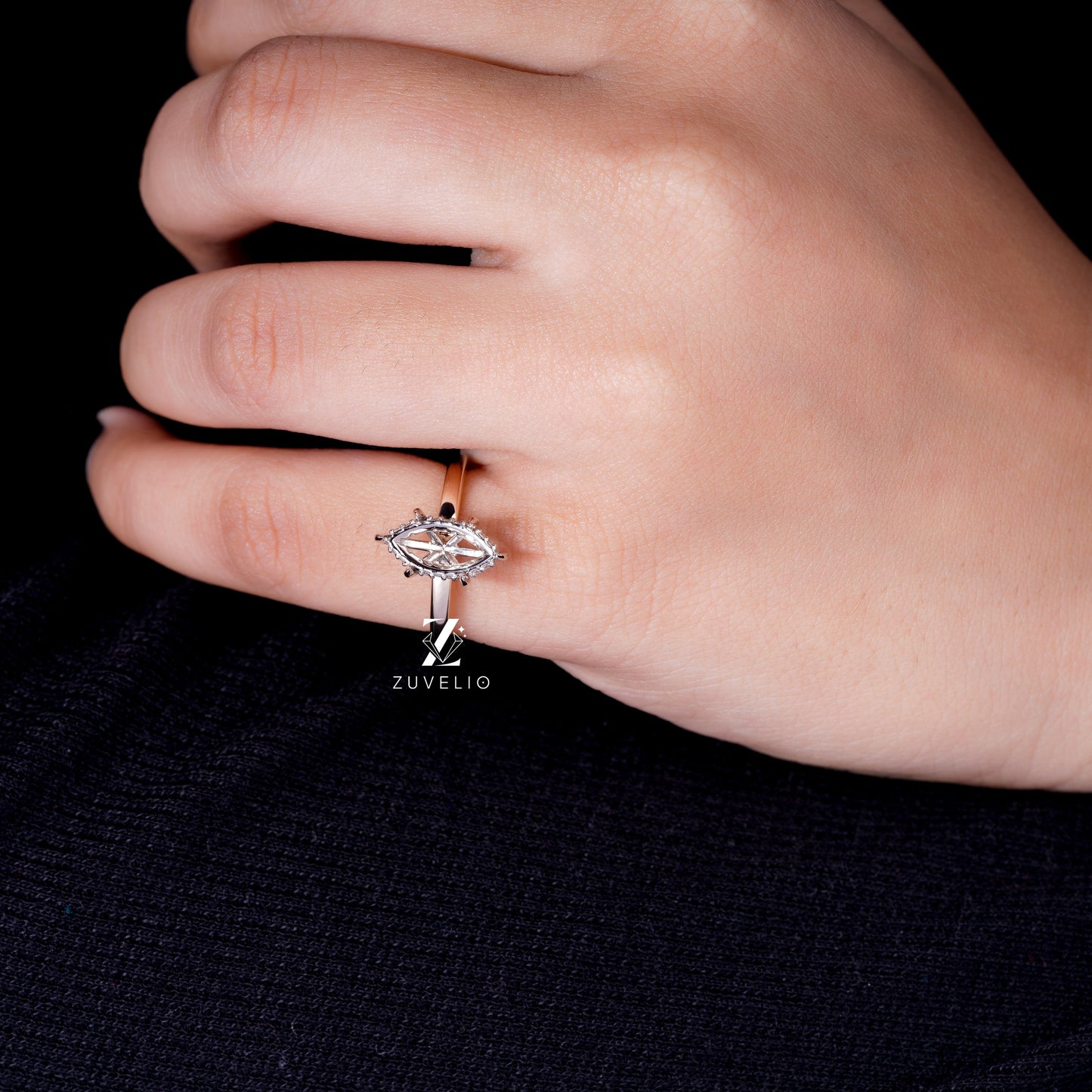 Marquise Semi Mount Ring