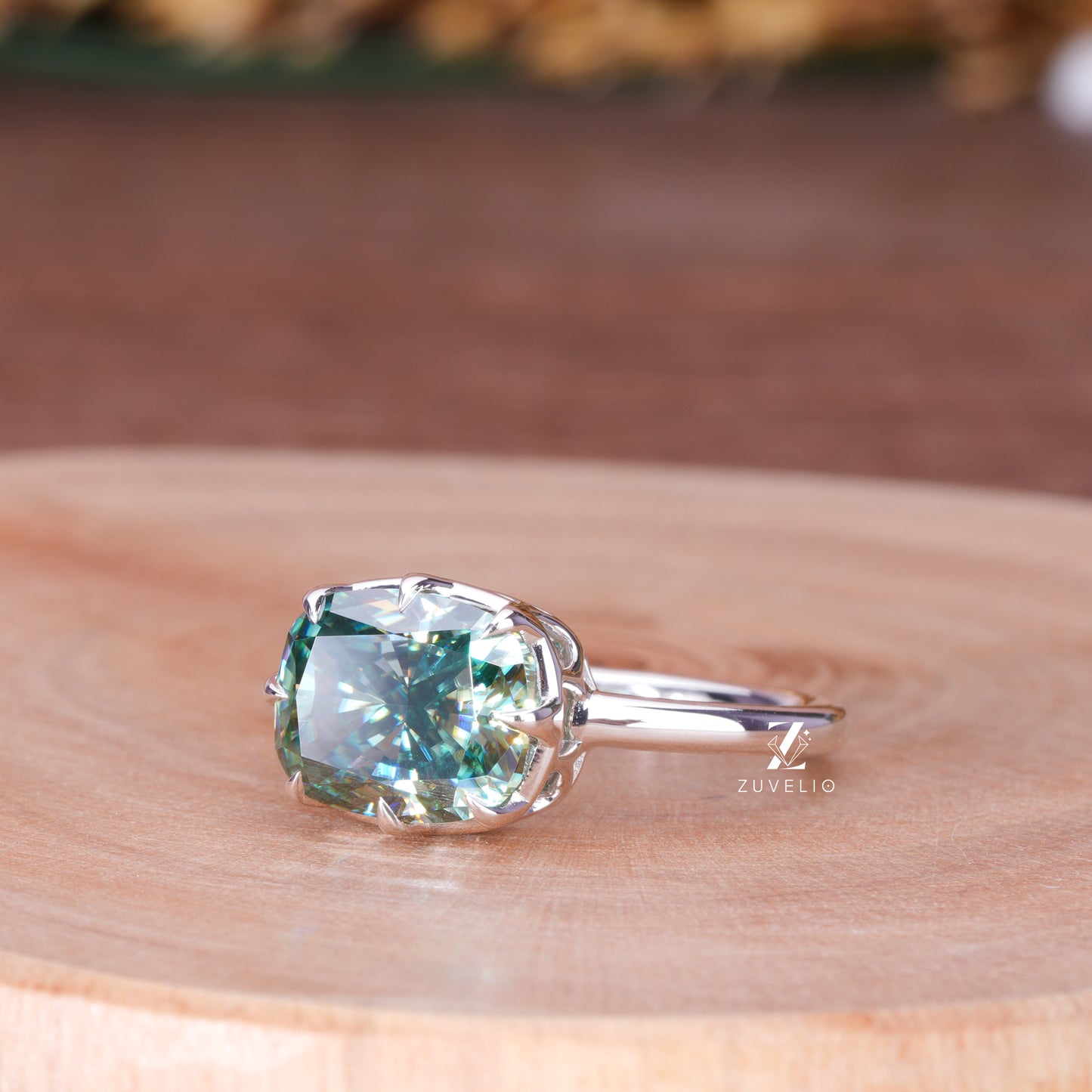 East West Cushion Ring