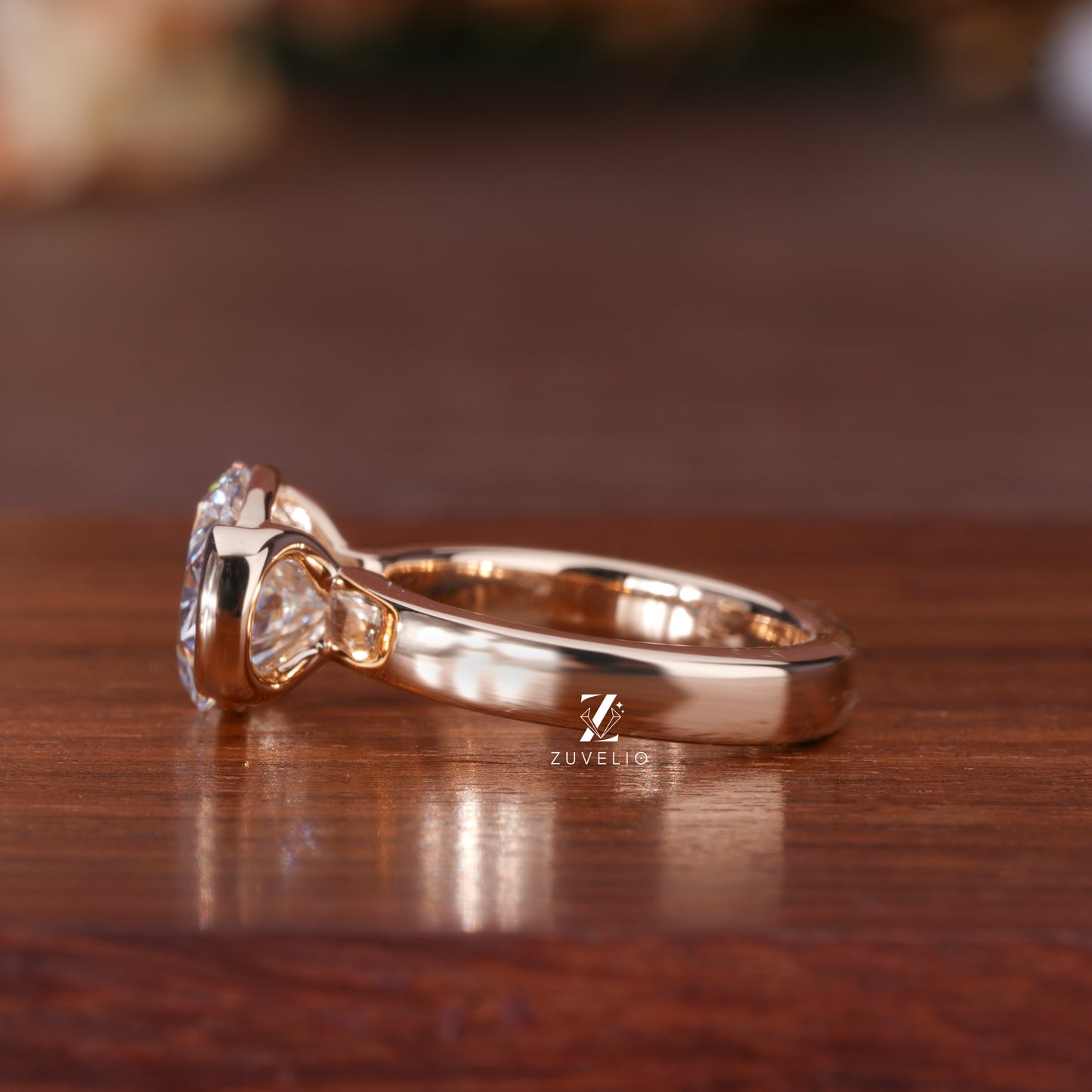 Oval Lab Diamond Engagement Ring