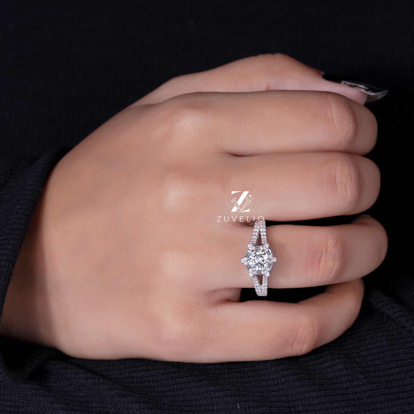 Round Cut Lab Diamond Ring
