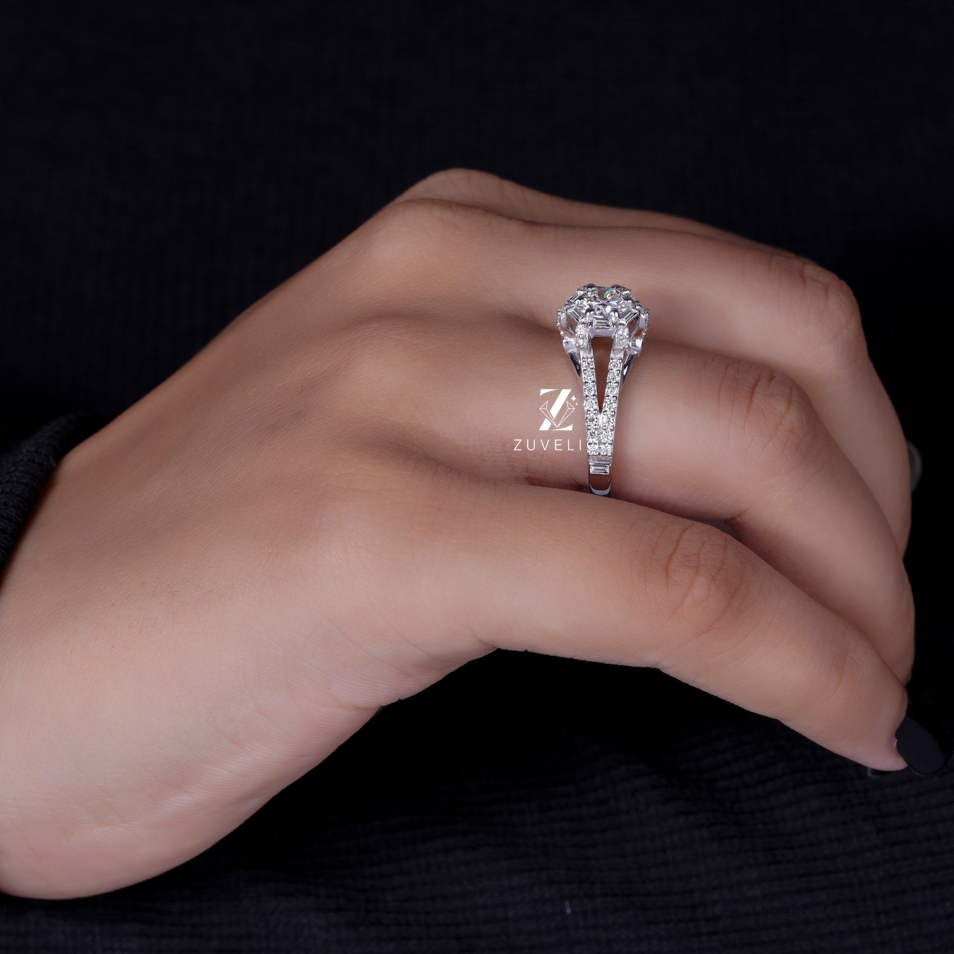 Round Lab Diamond Ring