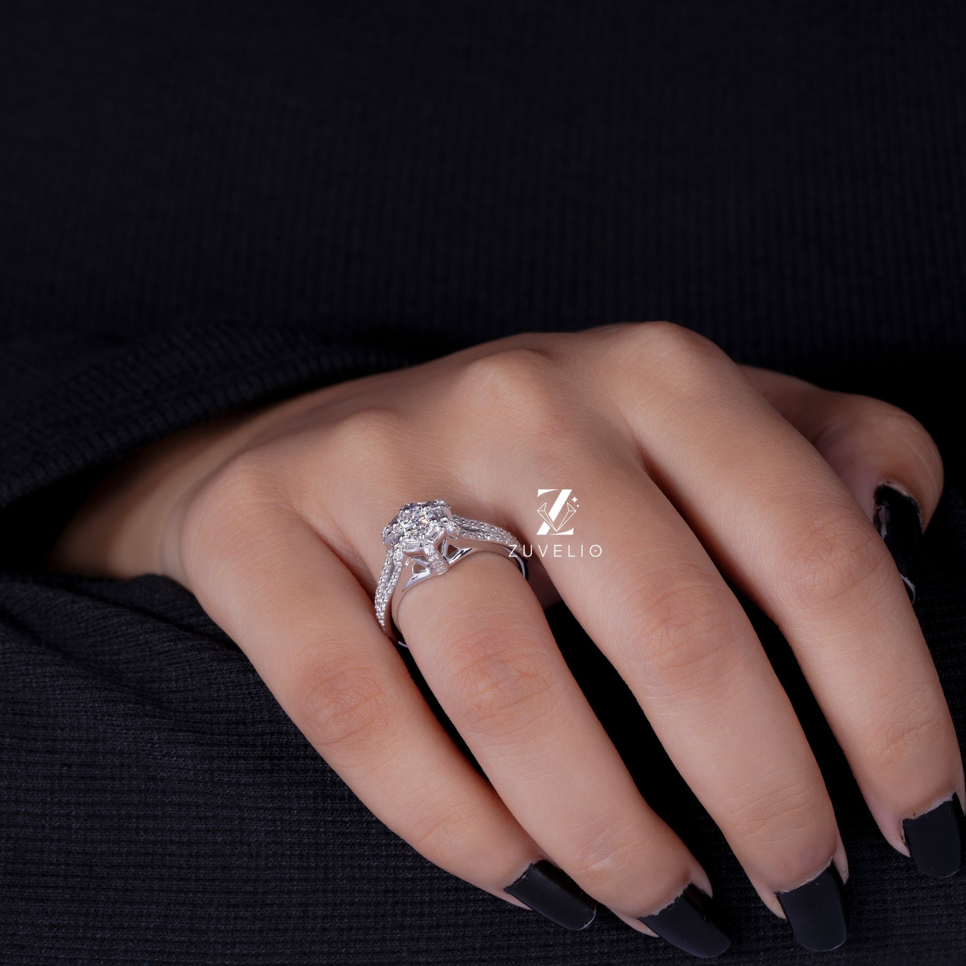 Baguette Cut Lab Diamond Ring