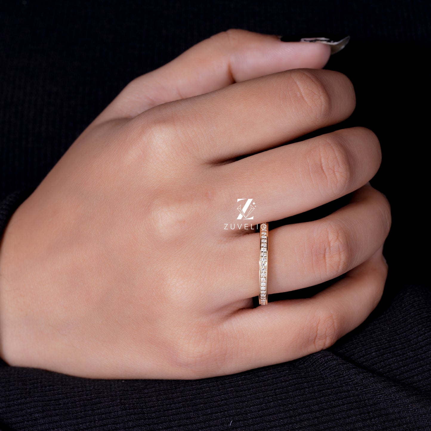 Moissanite Eternity Band