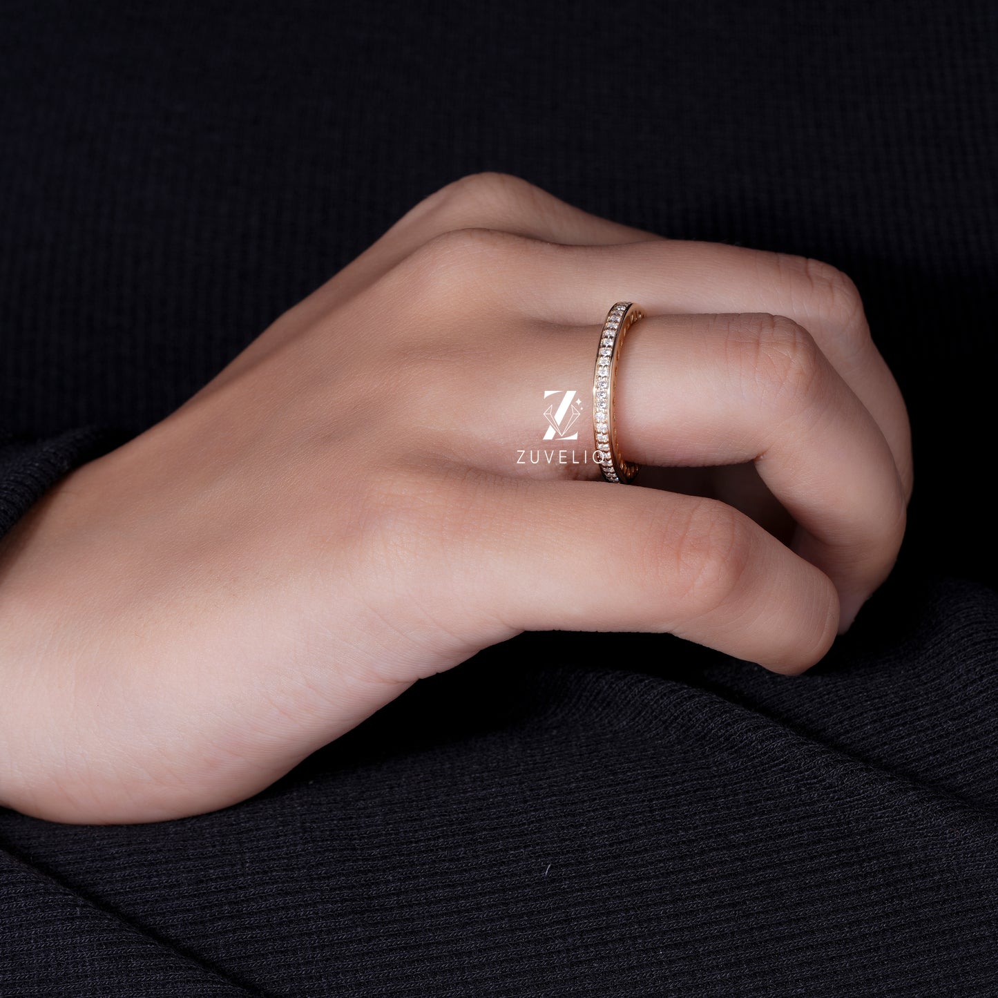 Moissanite Eternity Band