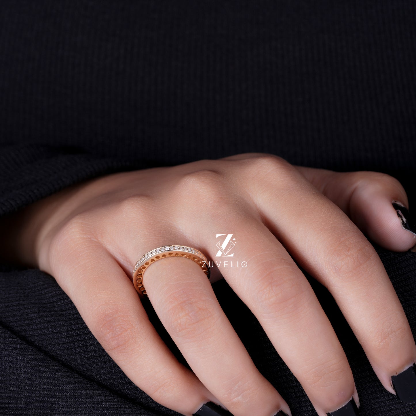 Moissanite Eternity Band