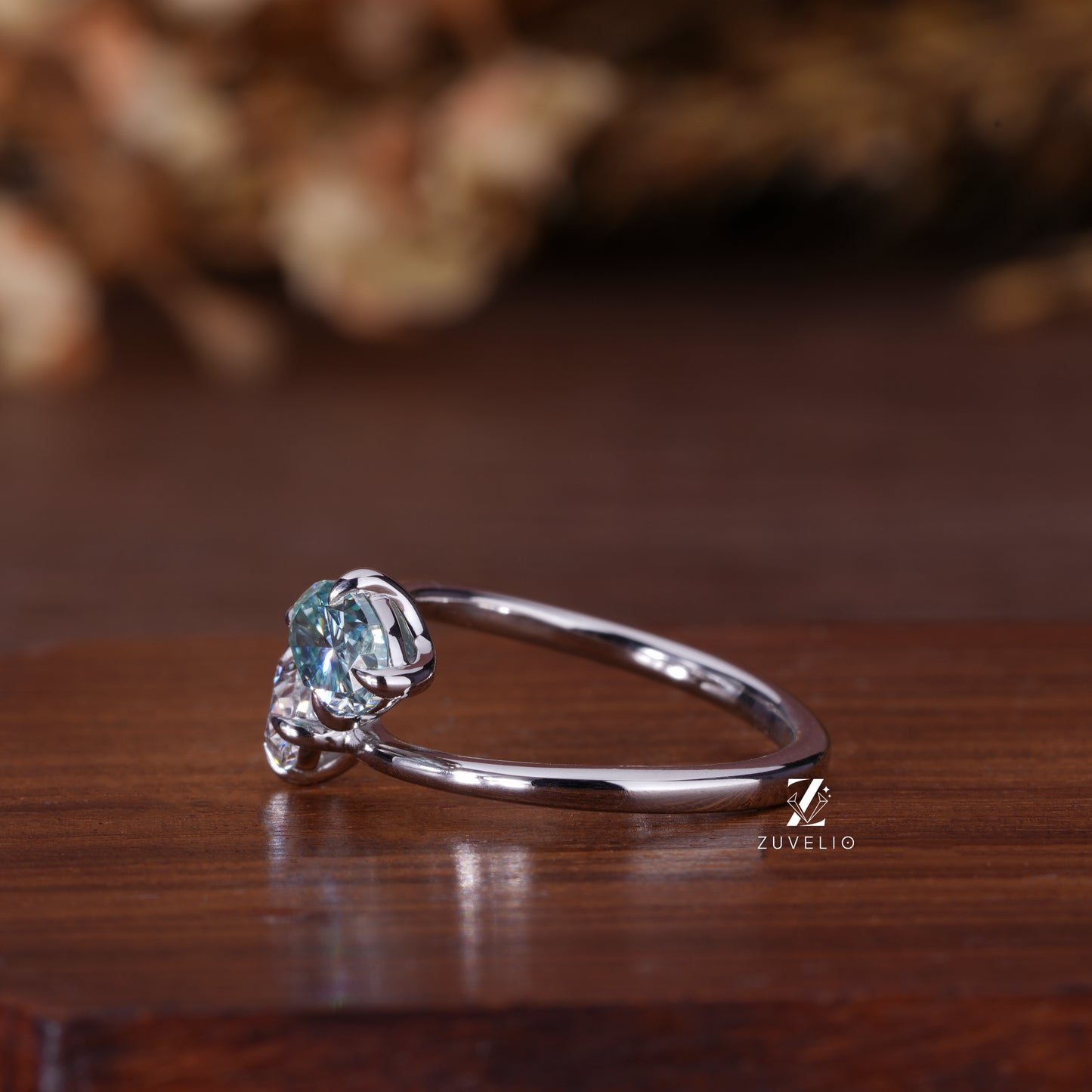Toi et Moi Moissanite  Ring