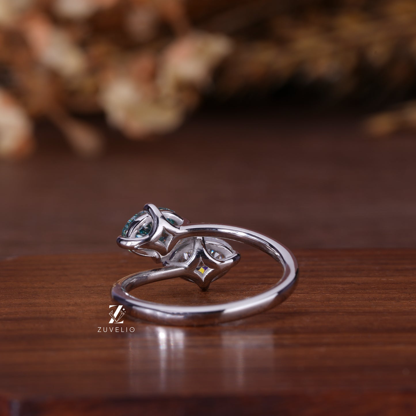 Toi et Moi Moissanite  Ring