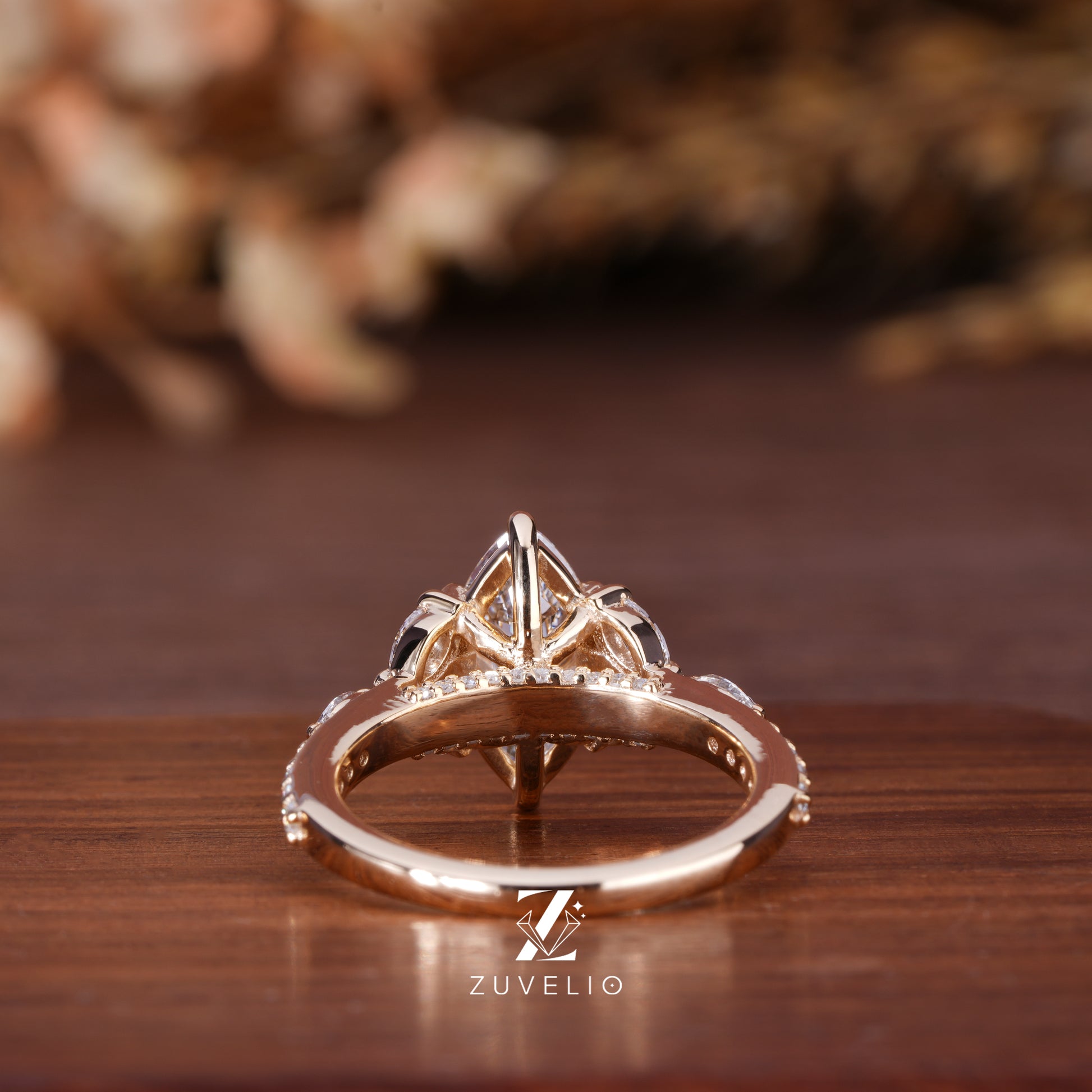 Marquise Cluster Lab Diamond Ring