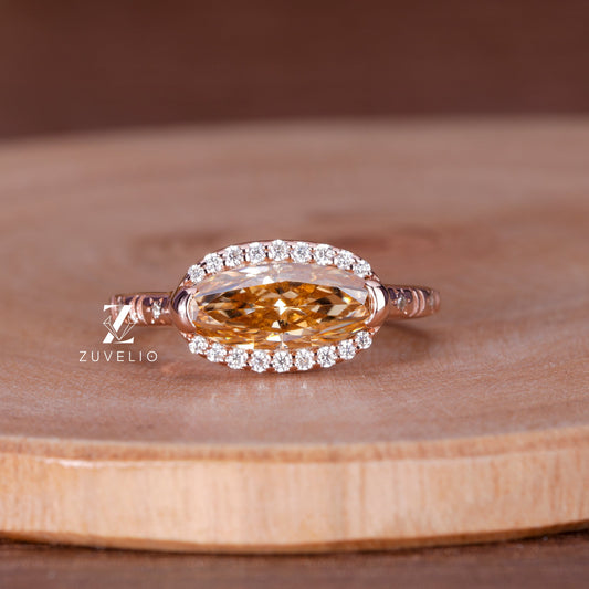 Oval Halo Celestial Ring