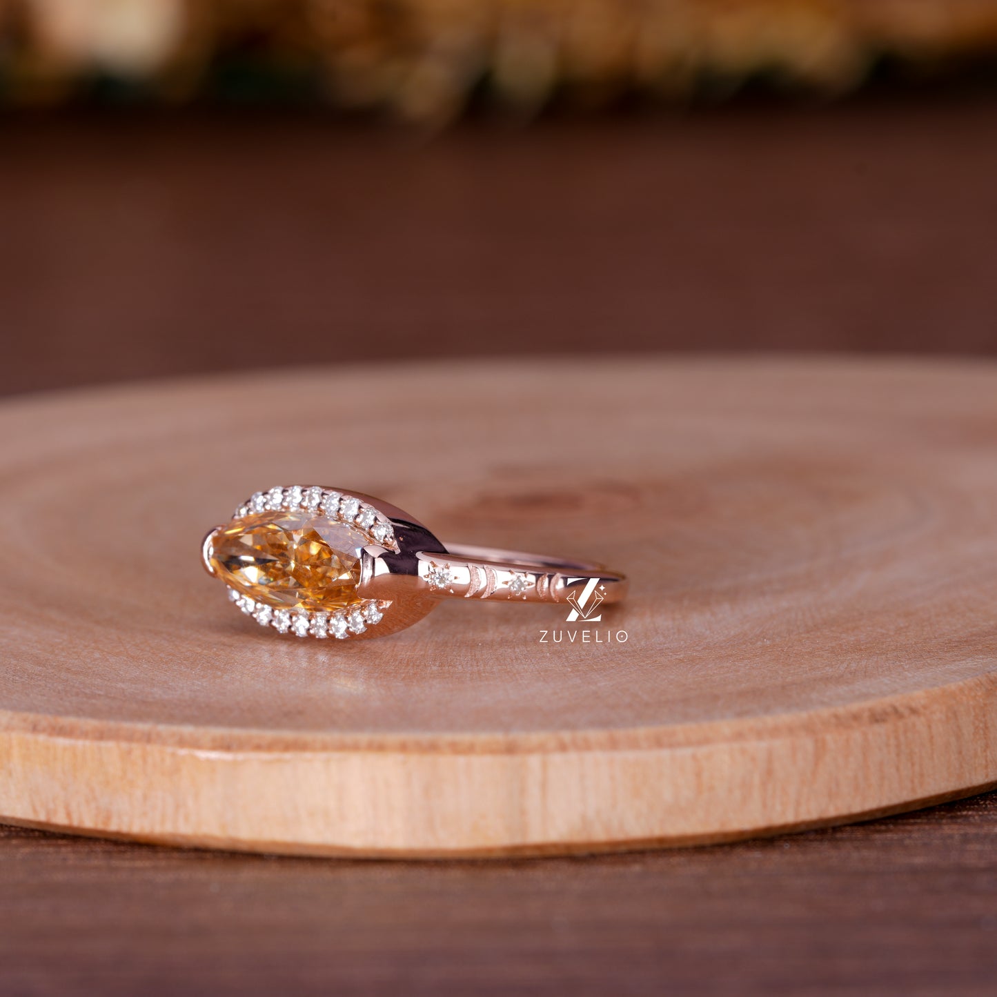 Oval Halo Celestial Ring