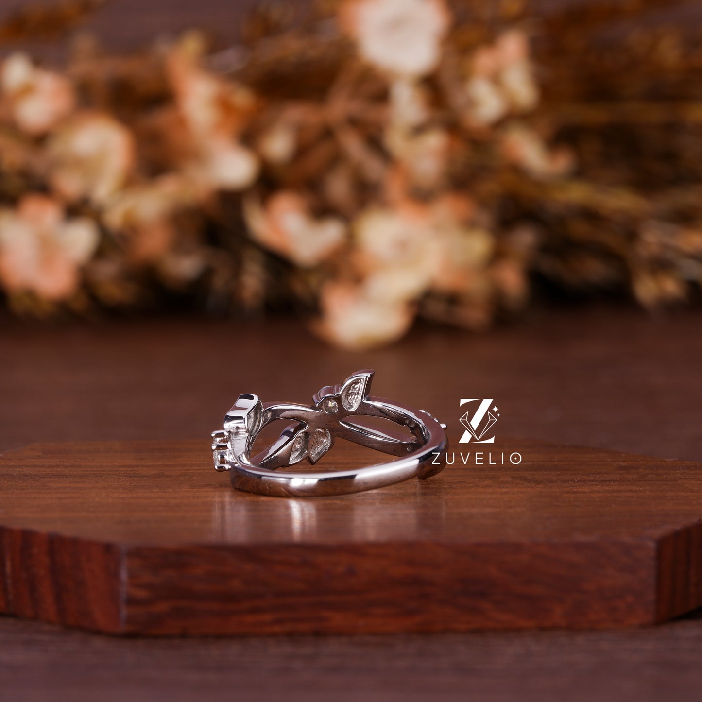 Nature Inspired Moissanite Band