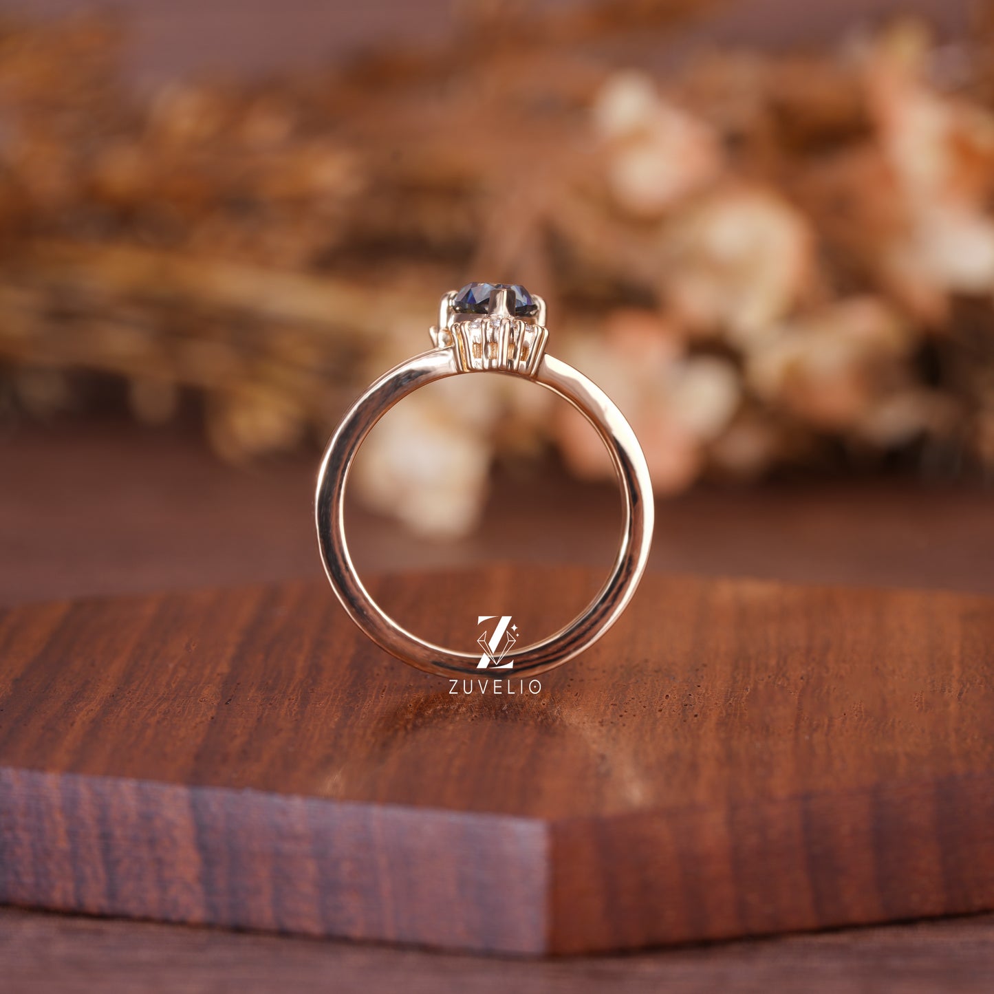 Split Shank Pear Ring