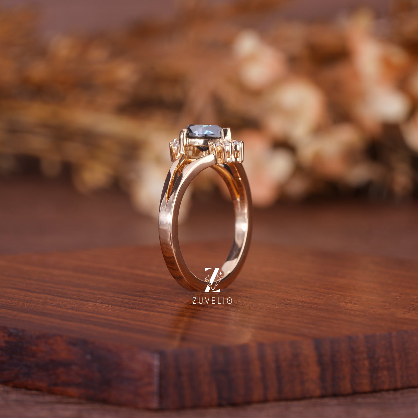 Split Shank Pear Ring