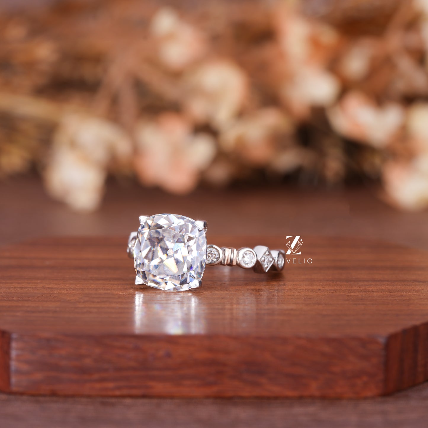 OMC Cushion Engagement Ring
