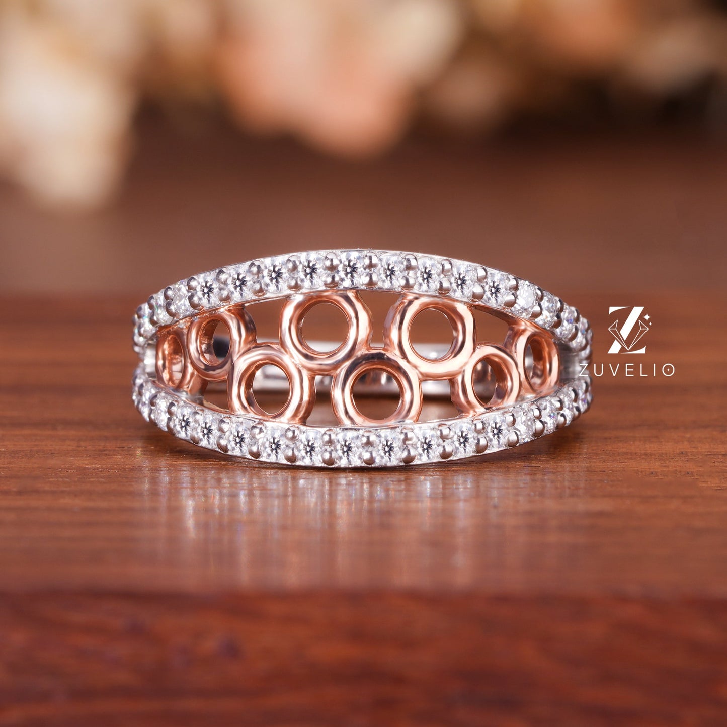 Lab Diamond Round Cut Band
