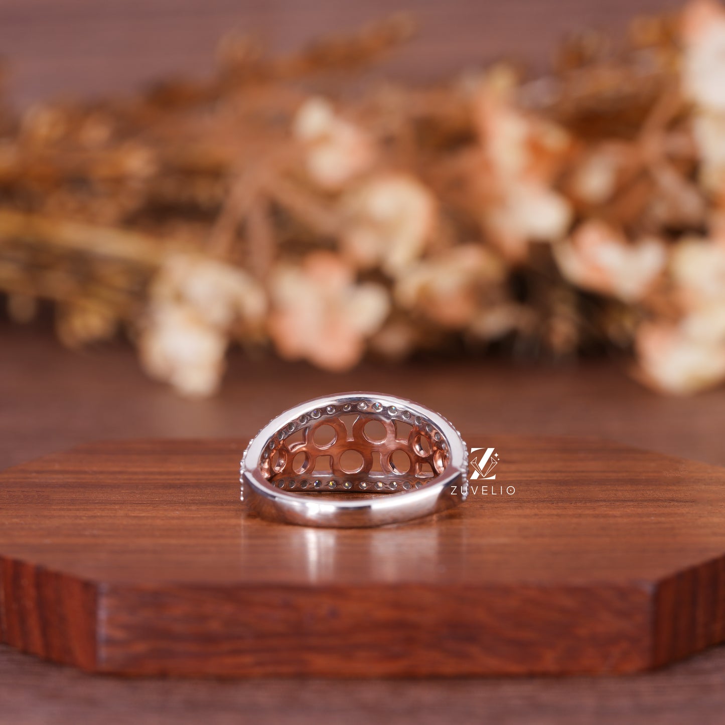 Lab Diamond Round Cut Band