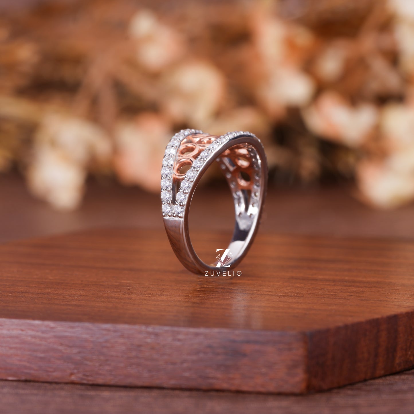 Lab Diamond Round Cut Band