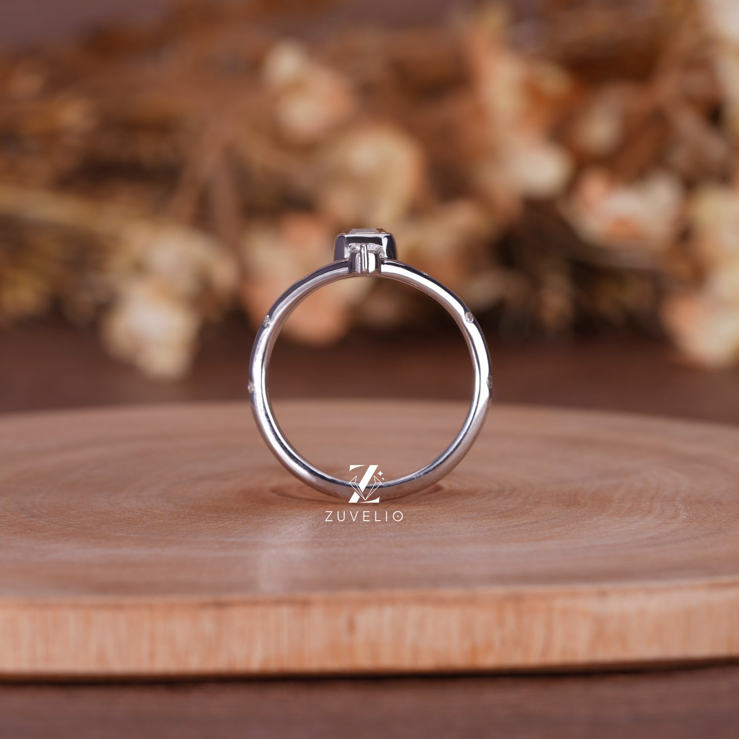 Emerald Cut Champagne Ring