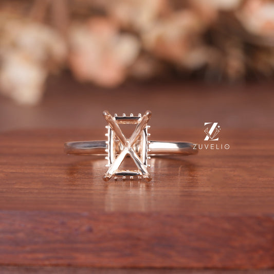 Radiant Semi Mount Diamond Ring