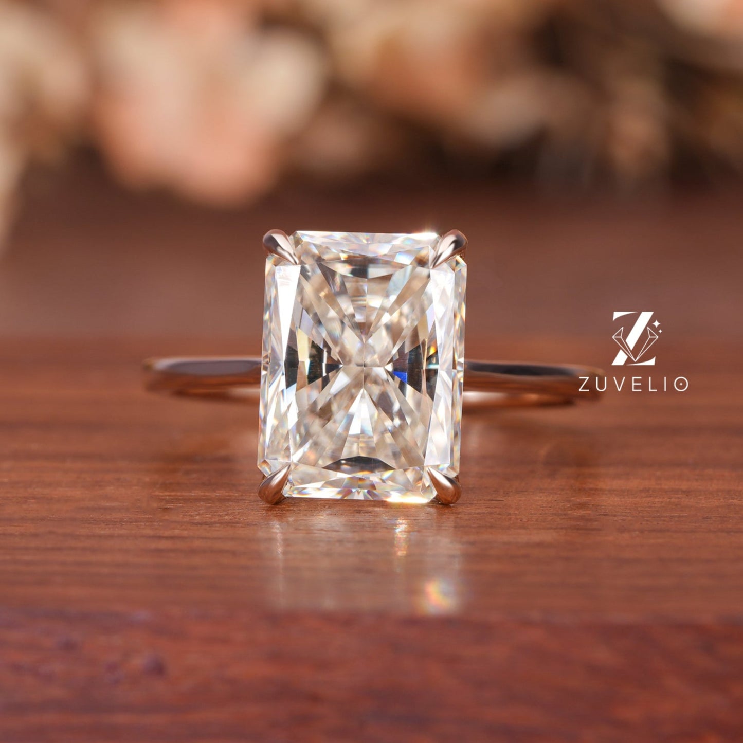 Radiant Tulip Prong Ring