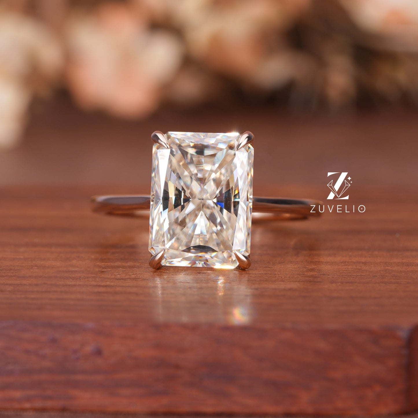 Radiant Tulip Prong Ring
