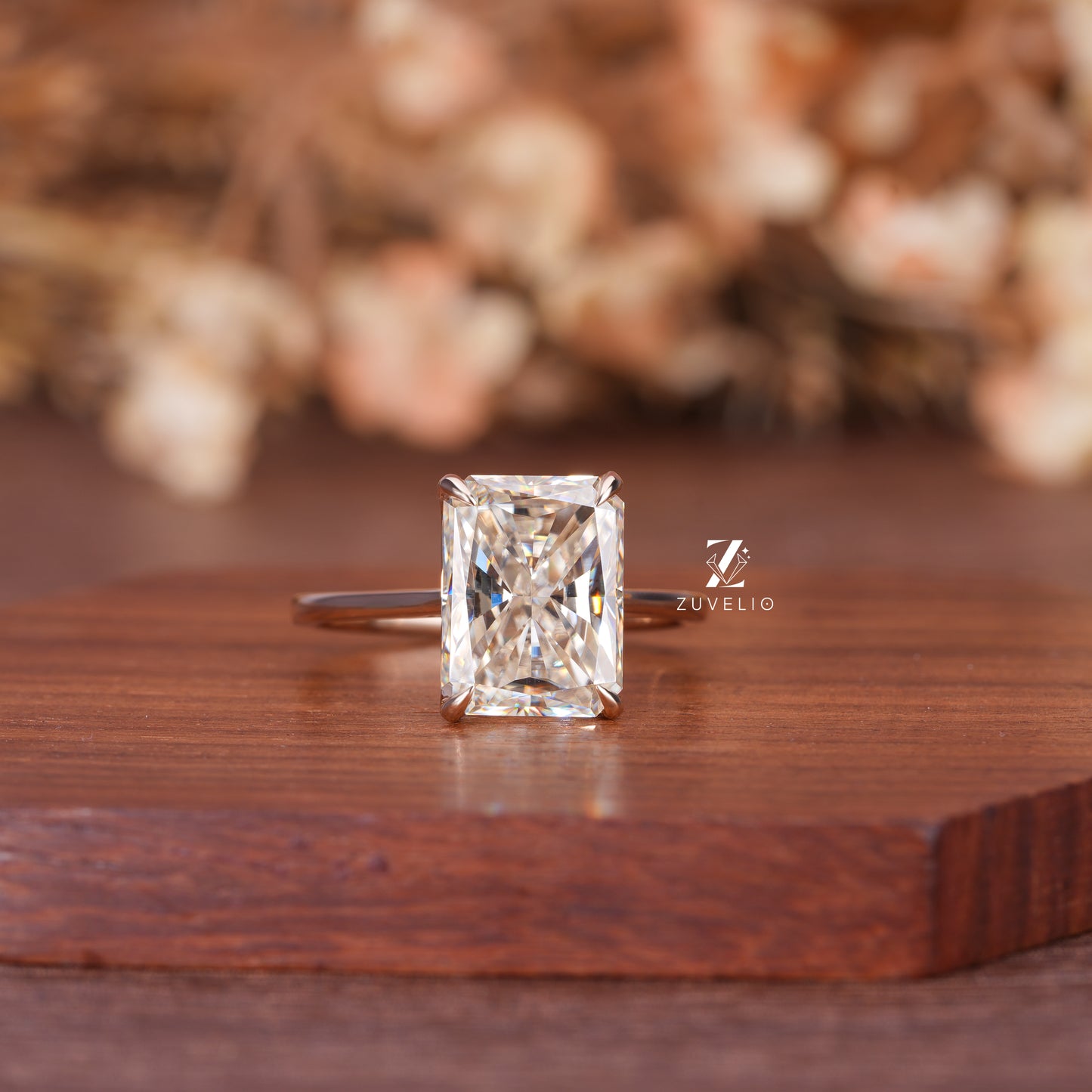 Radiant Tulip Prong Ring