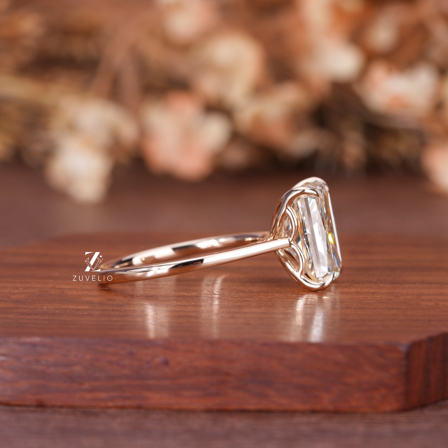 Radiant Tulip Prong Ring