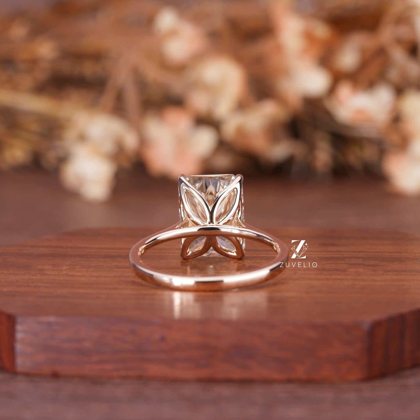 Radiant Tulip Prong Ring