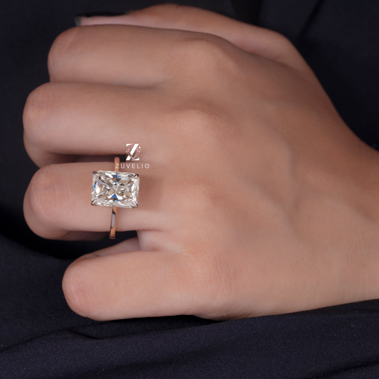 Radiant Tulip Prong Ring