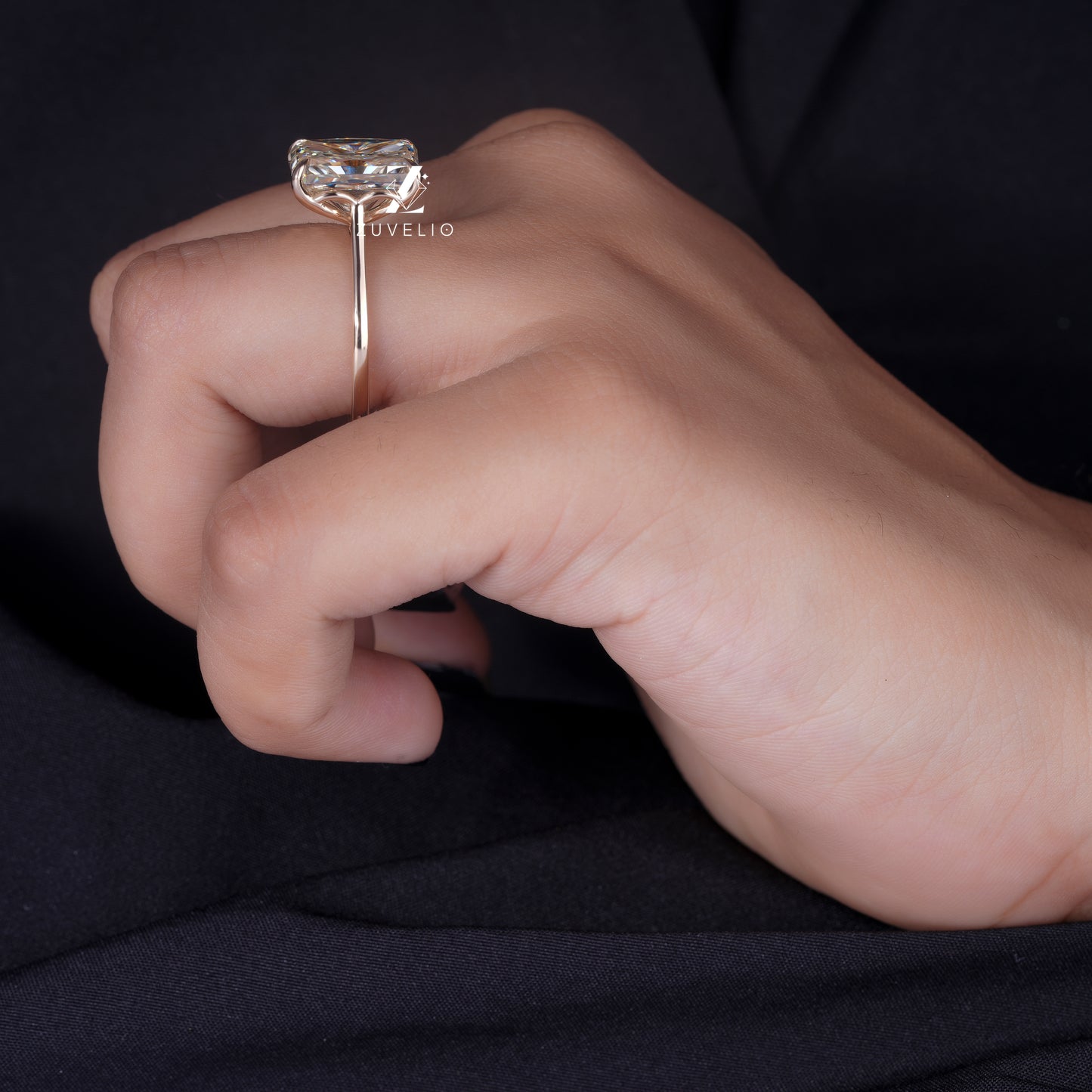 Radiant Tulip Prong Ring