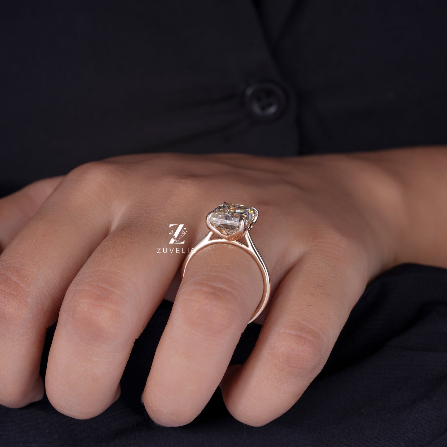 Radiant Tulip Prong Ring