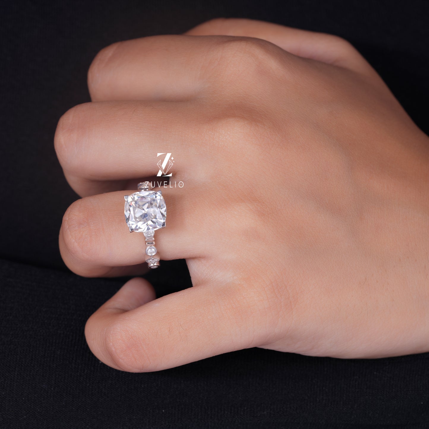 OMC Cushion Engagement Ring