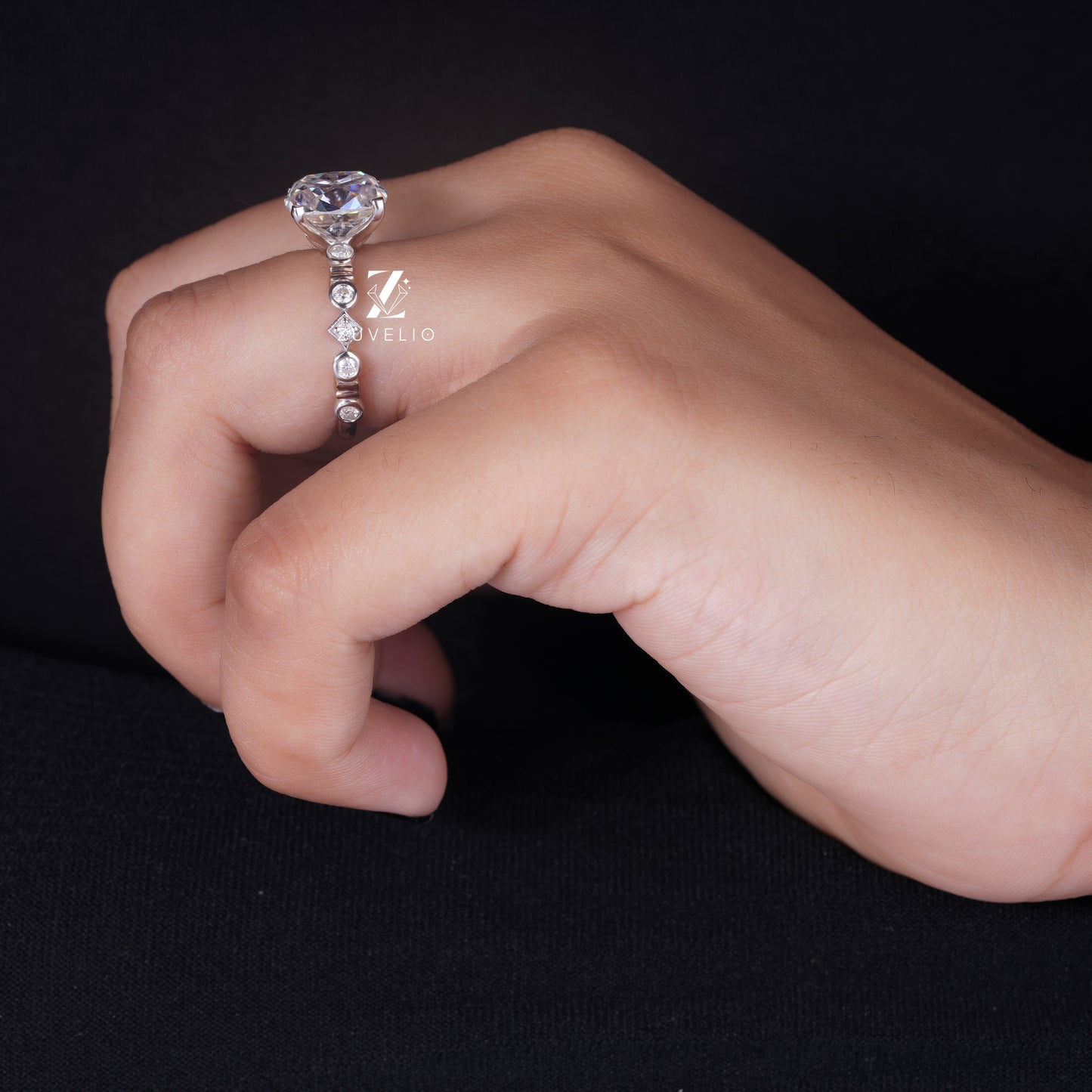 OMC Cushion Engagement Ring