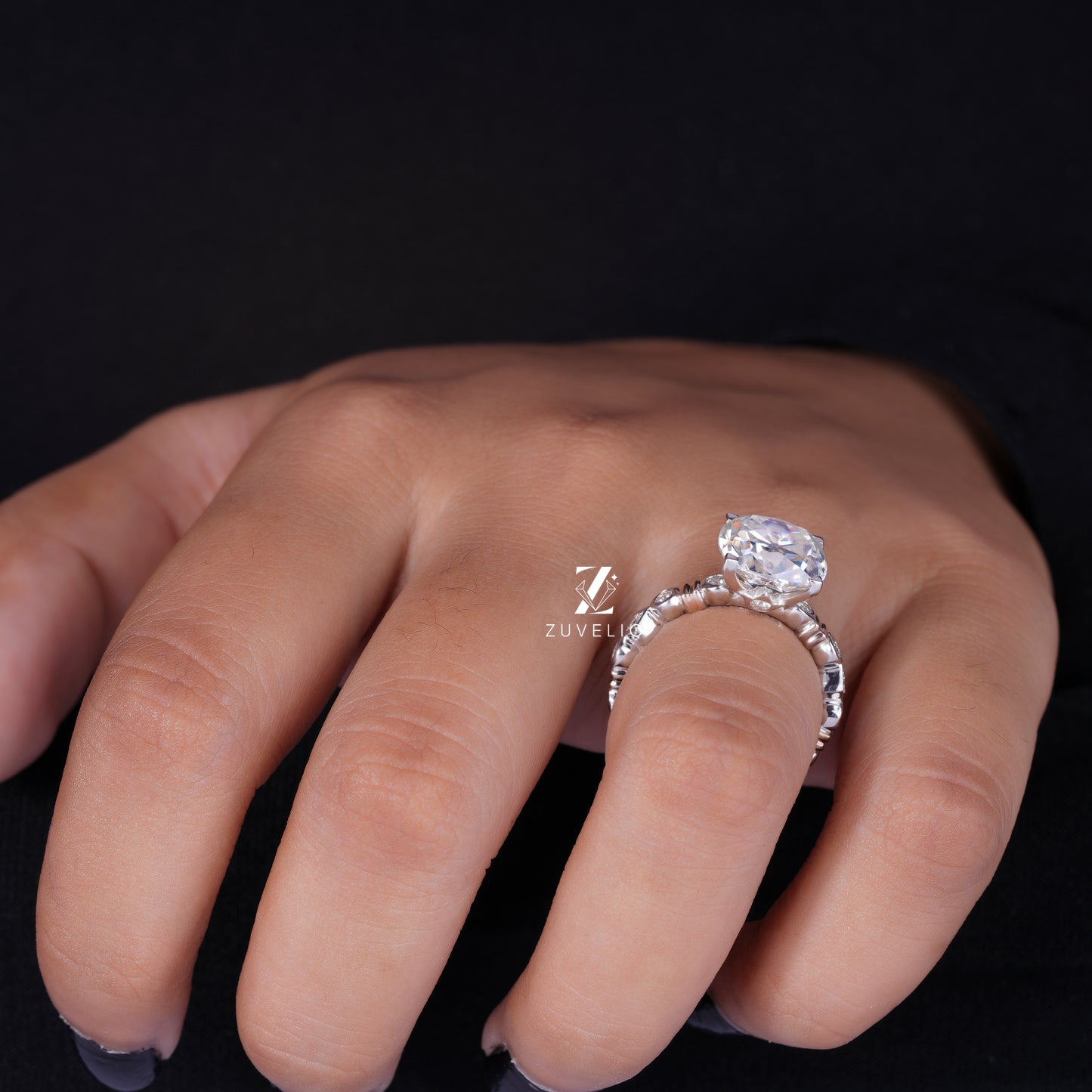 OMC Cushion Engagement Ring