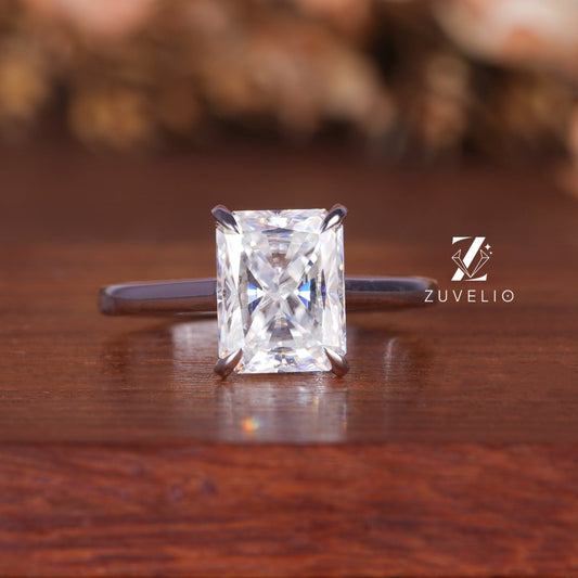 Radiant Hidden Halo Ring