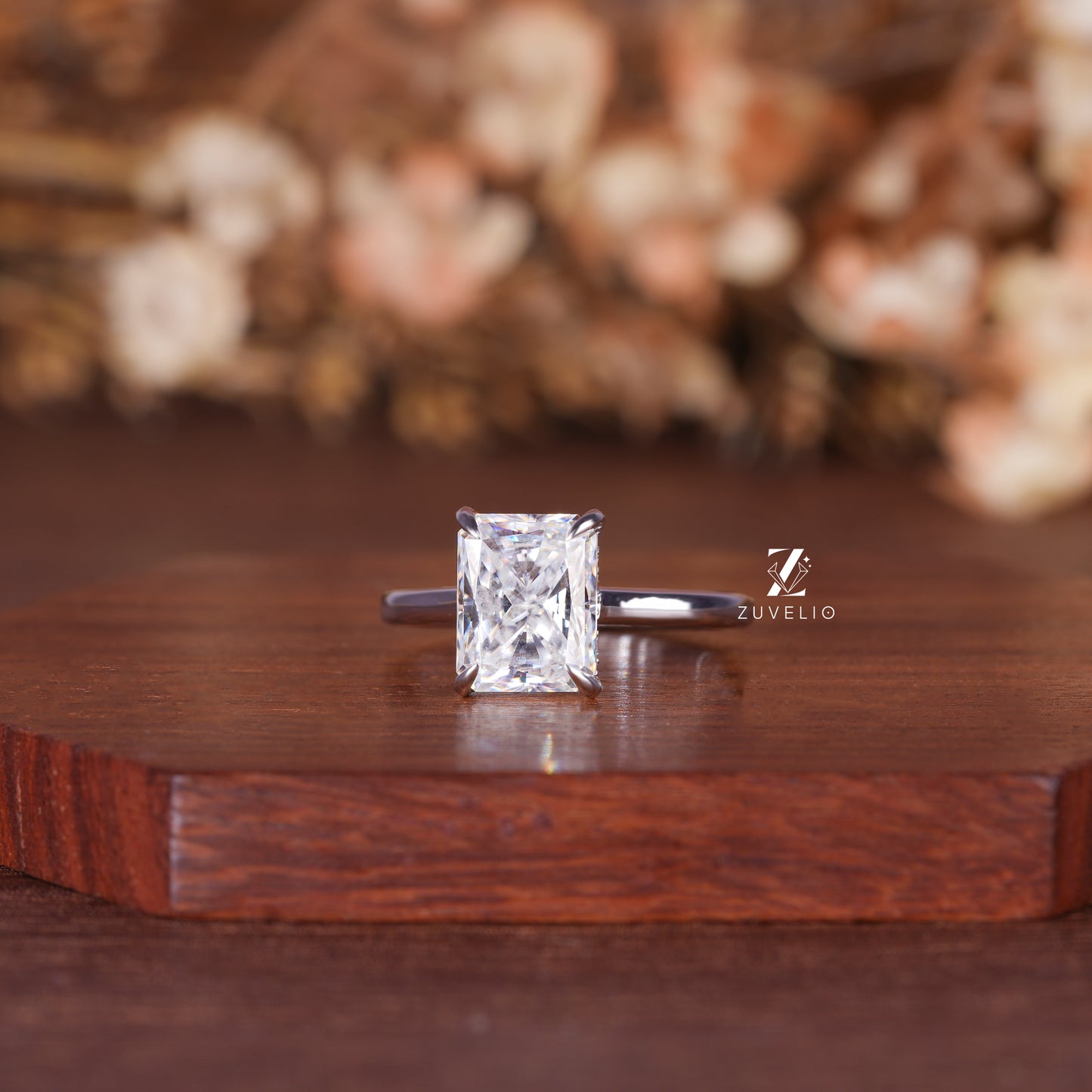 Radiant Hidden Halo Ring