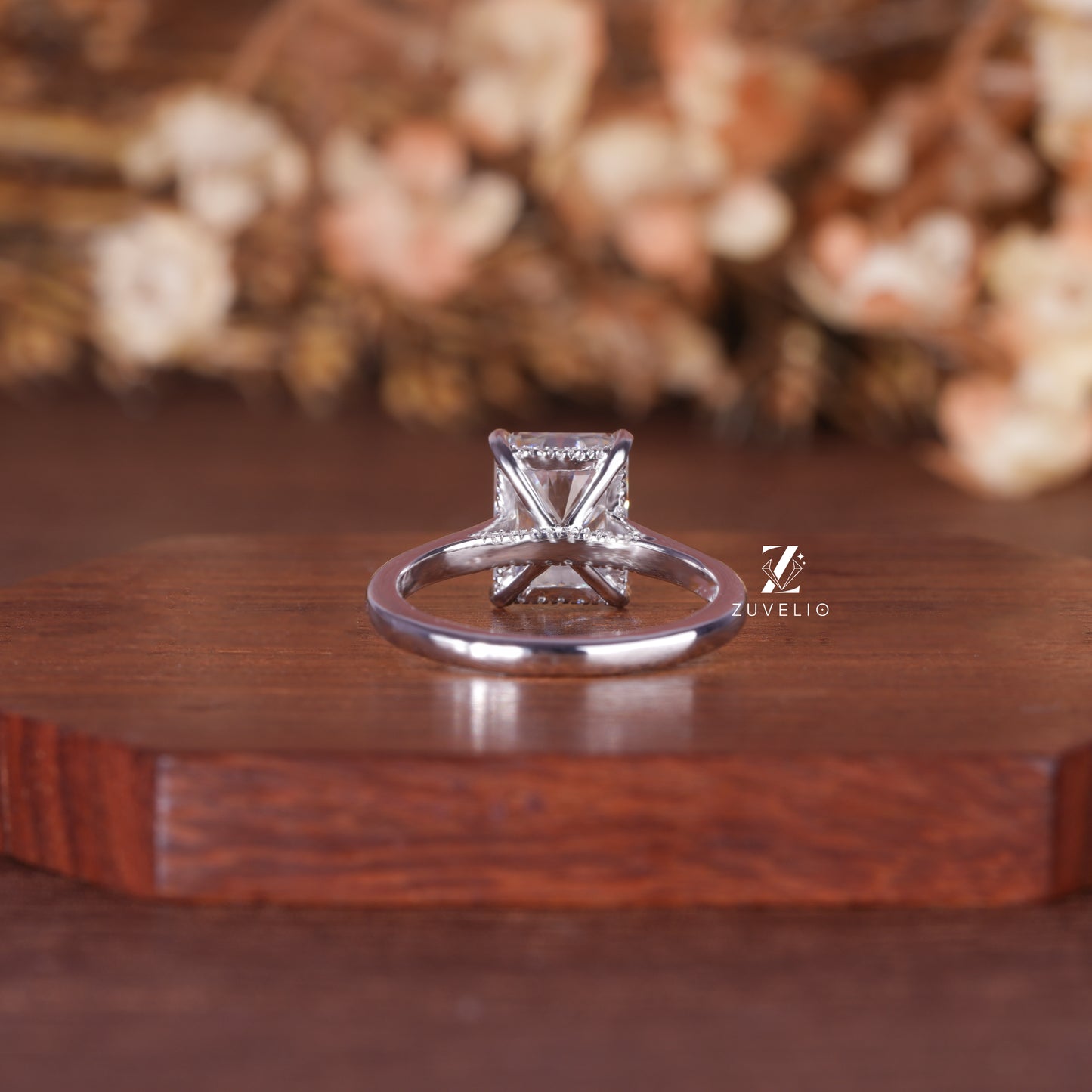 Radiant Hidden Halo Ring