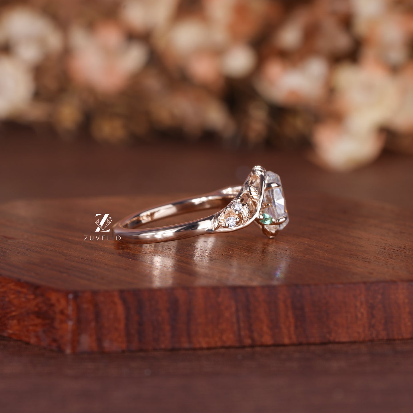 Oval Nature Inspired Ring