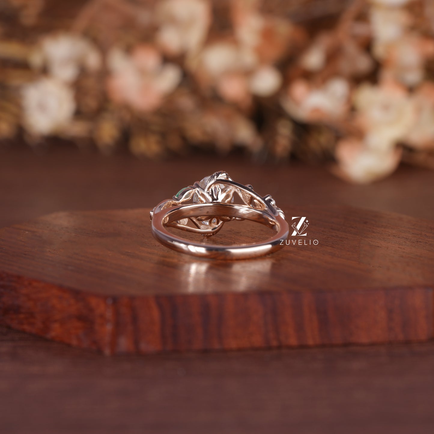 Oval Nature Inspired Ring