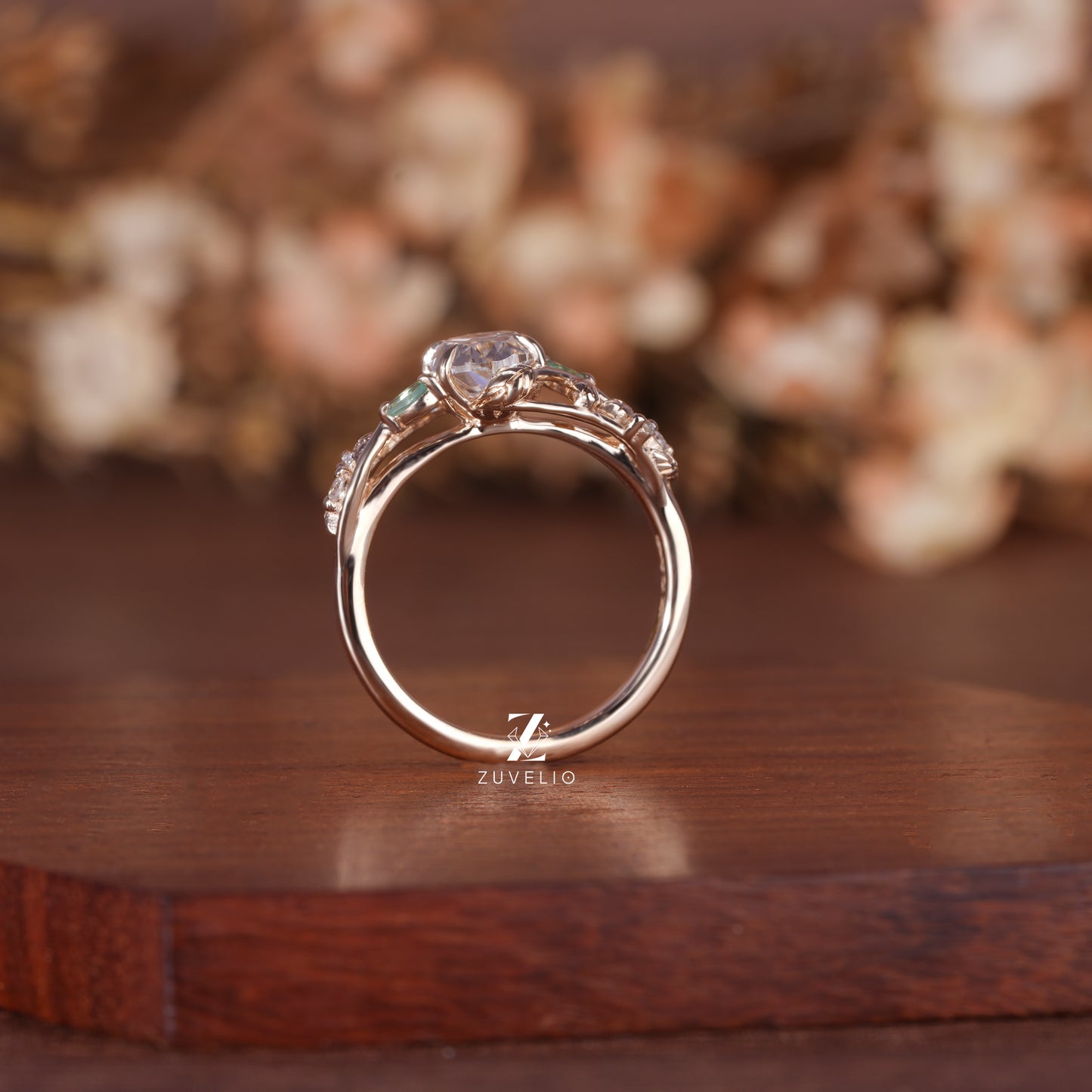 Oval Nature Inspired Ring