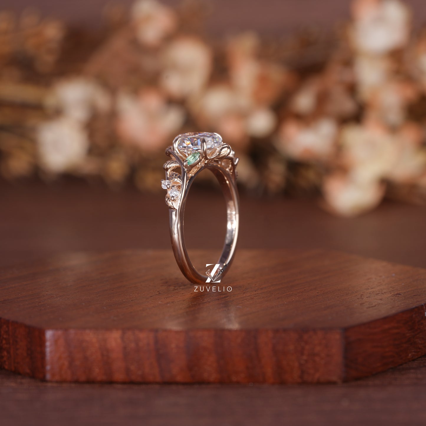 Oval Nature Inspired Ring