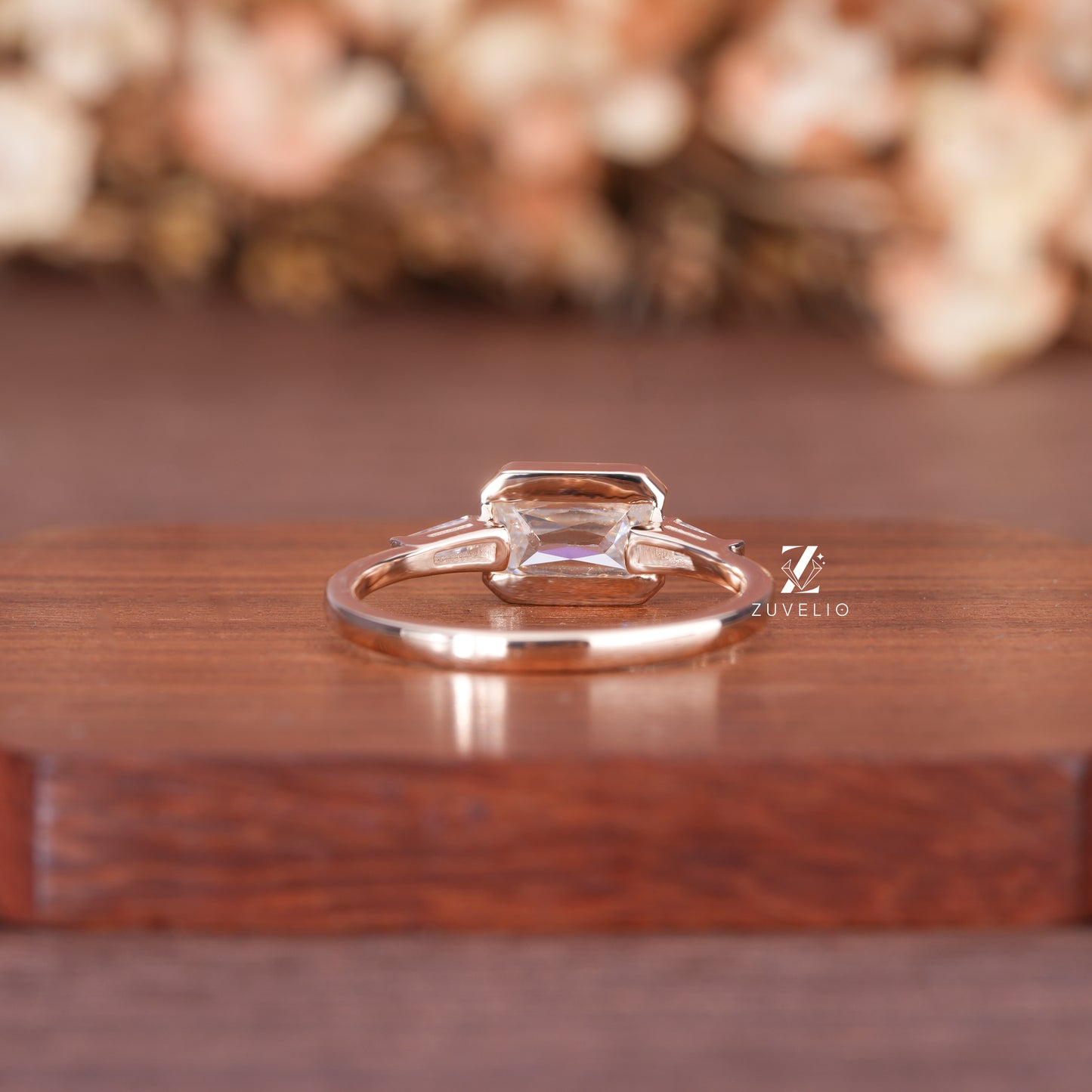 Emerald Criss Cut Ring