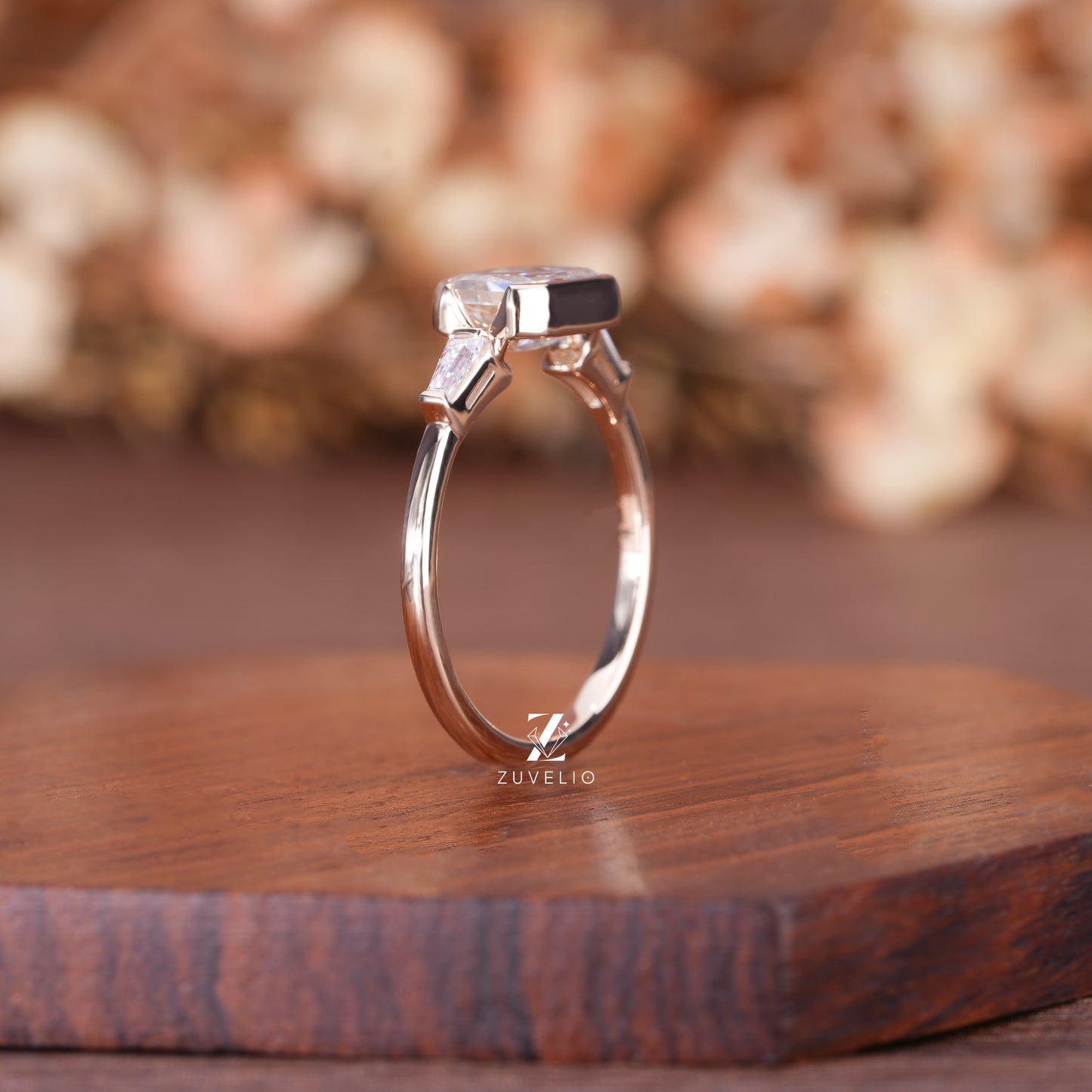 Emerald Criss Cut Ring