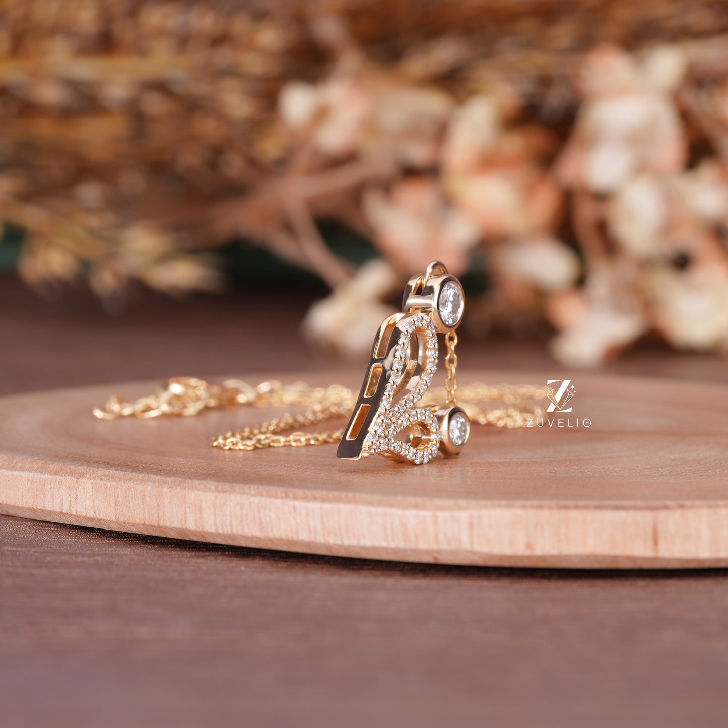Heart Pave Moissanite Pendant