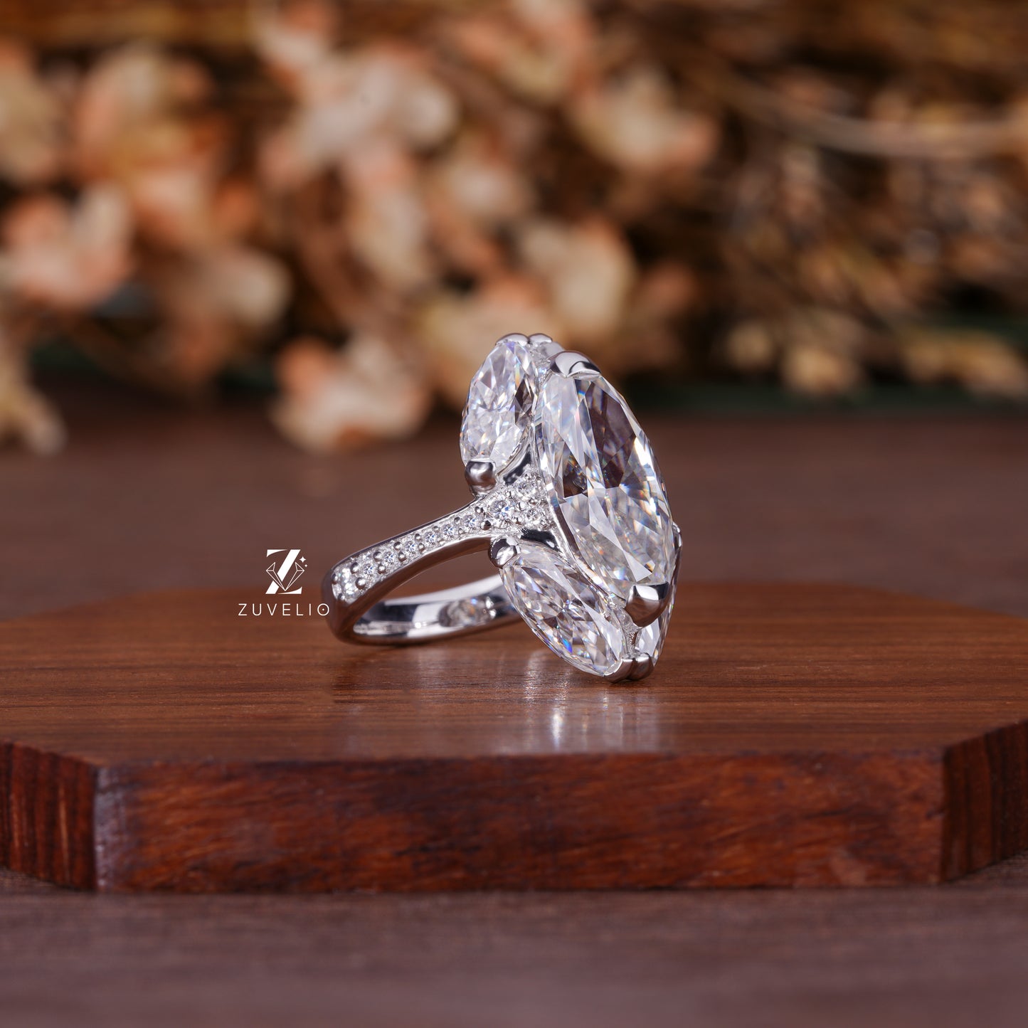 OEC Moval Moissanite Ring