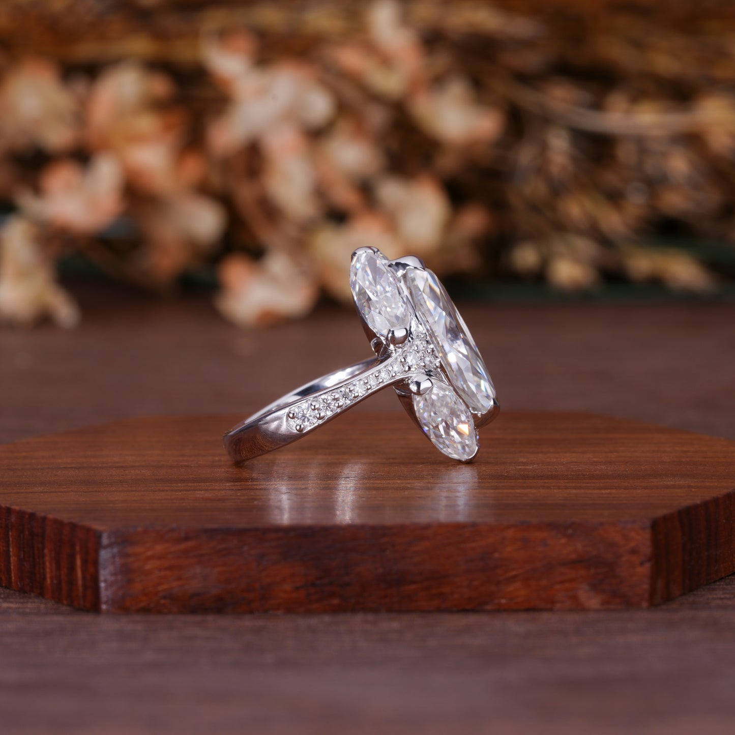 OEC Moval Moissanite Ring