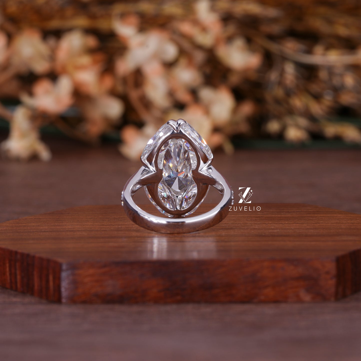 OEC Moval Moissanite Ring