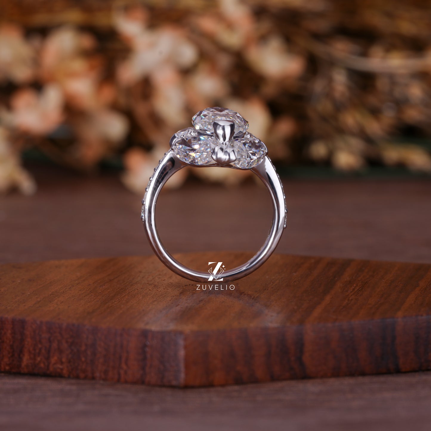 OEC Moval Moissanite Ring