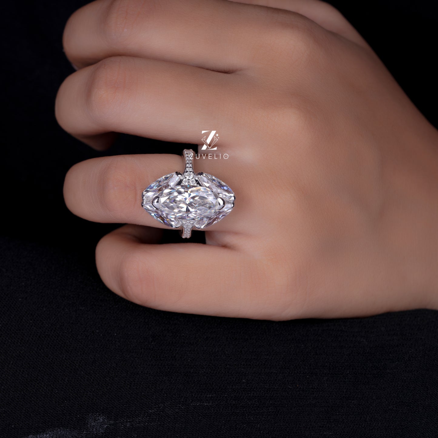 OEC Moval Moissanite Ring