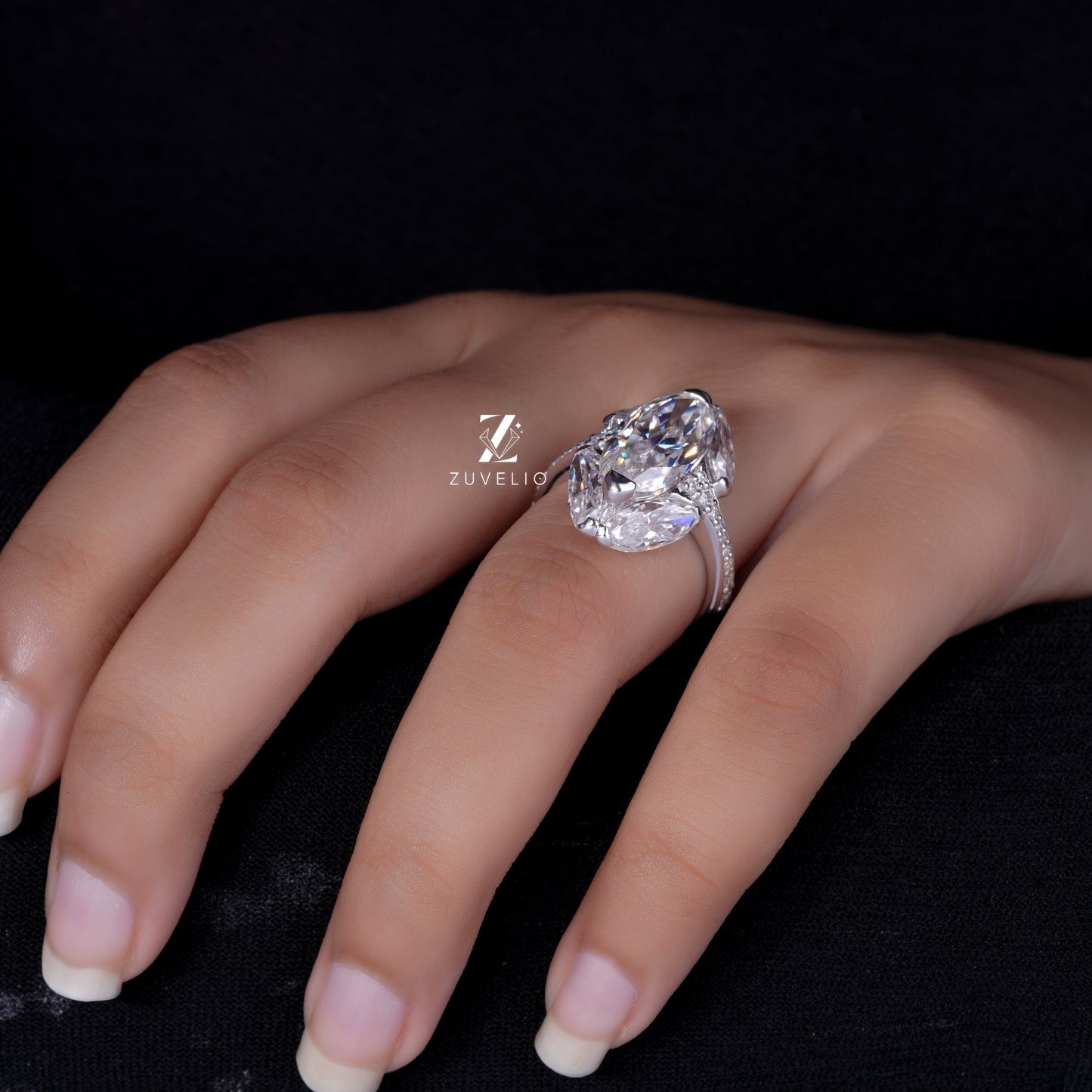 OEC Moval Moissanite Ring